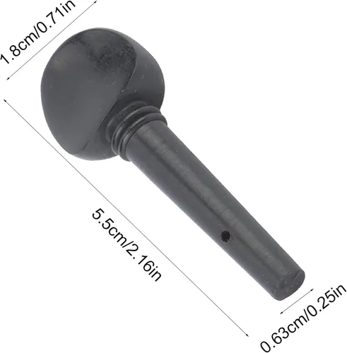 Vista 9 de Bnineteenteam 4 clavijas para violín, cuerdas de violín, accesorios de madera maciza de ébano para violín de 1/2 1/4 1/8