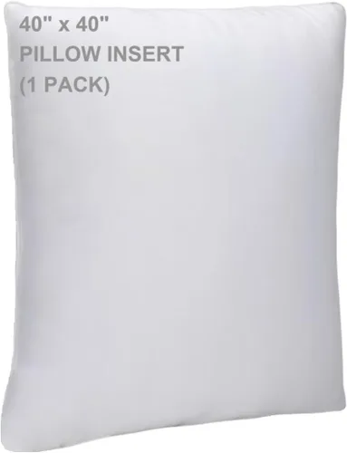 Vista 10 de WINGLAM, Rellenos de almohada, almohadas decorativas, relleno de funda, blanco, paquete de 2, 18 x 18 pulgadas, hipoalergénico, poliéster, ultra