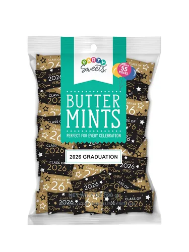 Vista 12 de Party Sweets Let's Party Buttermints de Hospitality Mints, Appx 300 mentas, bolsas de 7 onzas (paquete de 6)
