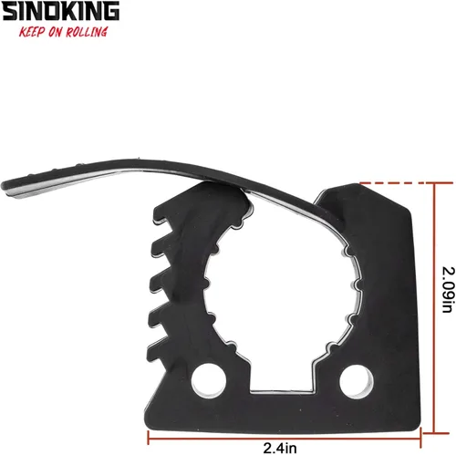 Vista 4 de SINOKING Abrazadera de goma de montaje en pala para asegurar equipos de 1-1/4" a 1-3/8" de diámetro para el hogar, garaje, barco, RV, ATV
