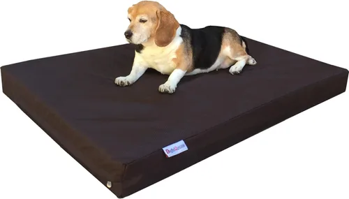 Vista 24 de Dogbed4less Cama ortopédica para perros con espuma viscoelástica para mascotas medianas y grandes, forro impermeable con cubierta externa de nailon