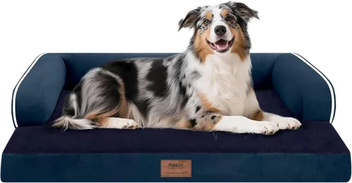 Vista 63 de Cama ortopédica extra grande para perros impermeable: cama de espuma viscoelástica para perros XL y extra grandes, sofá sofá, lavable con funda