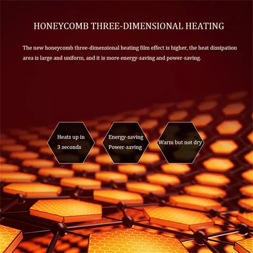 Vista 3 de Graphene Electric Heated Rug, Carpet Floor Heating Mat with Timer, Fast Heating Heated Foot Warmer Indoor Space Heater for Living Room Bedroom