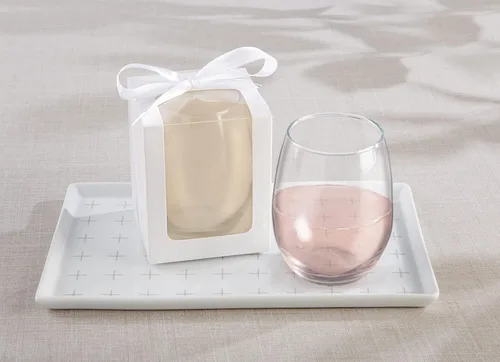 Vista 2 de Vaso de vino sin tallo de 15 onzas (juego de 12) Vaso de cocina o recuerdo de fiesta de bricolaje