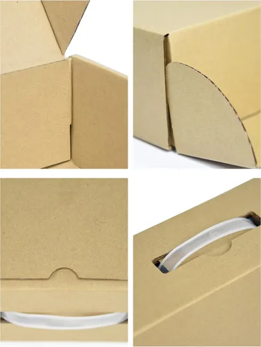 Vista 6 de ALASHI Caja de envío para laptop, espuma cortable, se adapta a 17.3 Marrón