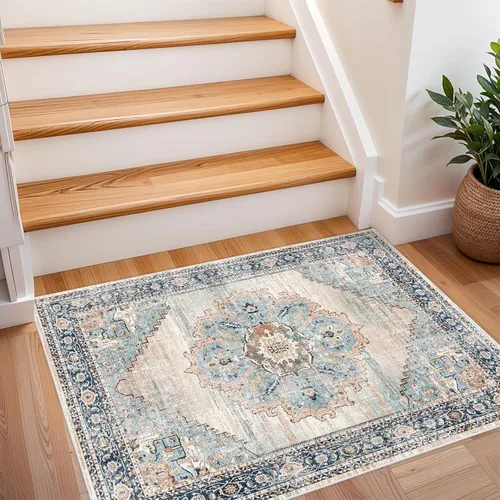 Vista 30 de Alfombra de pasillo lavable de 2 x 3 pies - Alfombra antideslizante resistente a las manchas, alfombras y tapetes de cocina duraderos