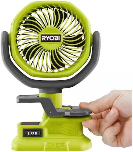 Vista 6 de Birsppy RYOBI 18V ONE+ - Ventilador inalámbrico de 4 pulgadas (solo herramienta)