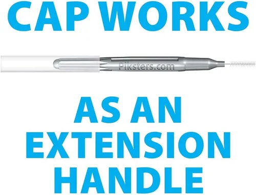 Vista 4 de Piksters Cepillos interdentales, paquete de 35, tamaño 0, cepillo de dientes interdental para espacios muy estrechos, cerdas suaves para encías