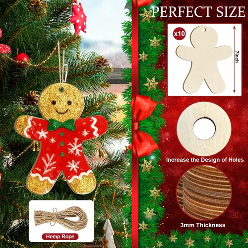 Vista 293 de Adornos de Letras de Madera PAPÁ para Pintar de 7 Pulgadas, Tamaño Grande, Recorte de Papi de Madera para el Día del Padre, DIY en Blanco, Madera