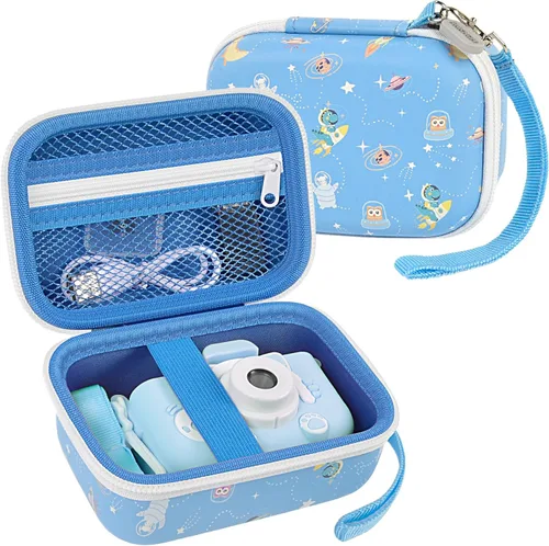 ANKHOH Funda para cámara infantil para Goopow/para Mgaolo/para CIMELR/para Seckton/para OZMI/para Dylanto Cámara Digital Juguetes y Videocámara Azul