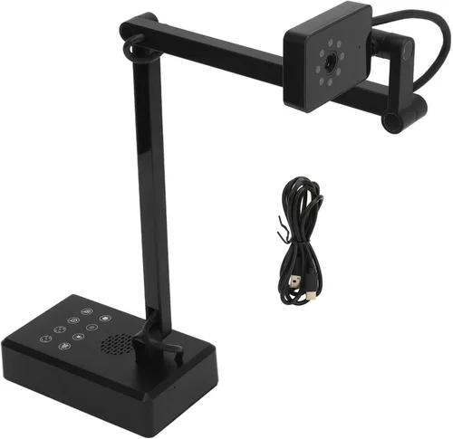 Vista 8 de Cámara de documentos 4K 16MP, conversión de Word PDF, cámara web Ultra HD para transmisión en vivo, enseñanza remota, conferencia web, para OS X