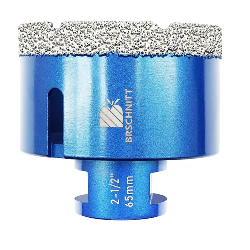 Vista 15 de Broca de núcleo de diamante de 1/4 de pulgada para baldosas de porcelana, cerámica, mármol, granito, perforación, 2 piezas de sierra de diamante