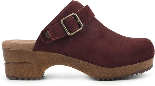 Vista 3 de WHITE MOUNTAIN Zapatos Ser Cuero Plantillas Zuecos