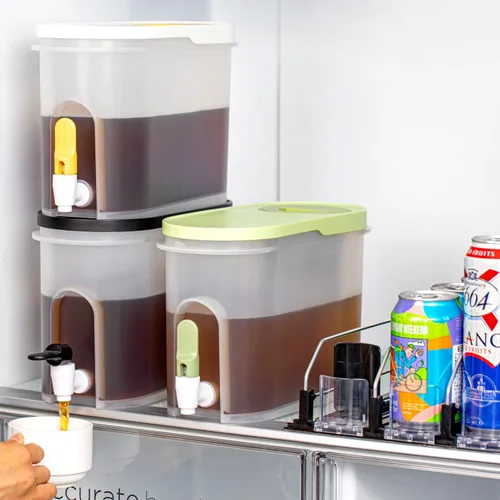 Vista 6 de Baraiser Cafetera fría de 3/4 galones, con filtro de acero de malla ultrafina y espita, color blanco