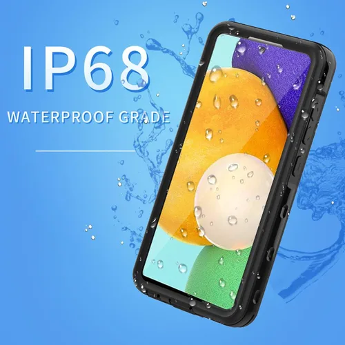 Vista 2 de AICase Funda impermeable para Samsung A52A52S con protector de pantalla integrado, certificado IP68 360, cuerpo completo, a prueba de golpes