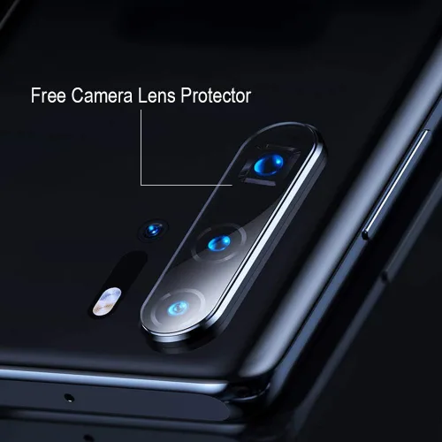 Vista 4 de Ibywind Protector de pantalla para Huawei P30 Pro (2 unidades), película de TPU flexible, con 1 protector de lente de cámara, 1 película trasera