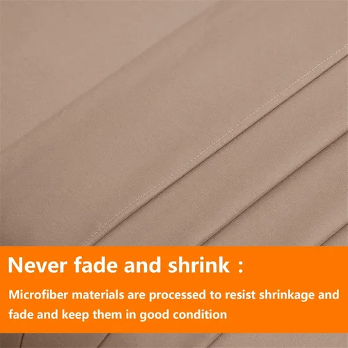 Vista 7 de TAIMIT Juego de edredón beige tamaño individual, 5 piezas, juego de ropa de cama en una bolsa con edredón suave acolchado cálido y reversible