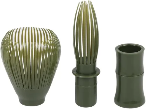 Vista 5 de Batidor tradicional de matcha reutilizable de resina PP, batidor de matcha Chasen, apto para lavavajillas, agitador de matcha, té verde matcha