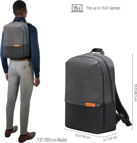 Vista 3 de EVERKI Mochila para laptop, Negro -, Mochila para laptop