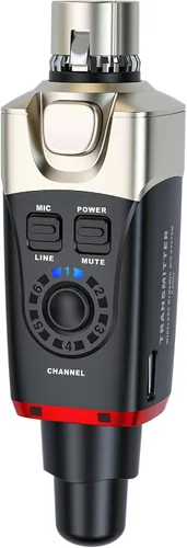 Vista 12 de Xvive U35 Sistema de Micrófono Inalámbrico 5.8GHz Transmisor XLR Inalámbrico y Receptor para Micrófono Dinámico, Mezclador de Audio, Sistema PA
