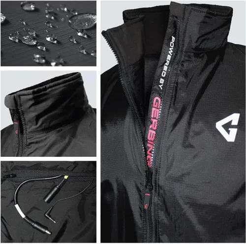 Vista 5 de Gerbing - Forro térmico para chaqueta, 12 V, para motocicleta - Equipo de 7 zonas de calor