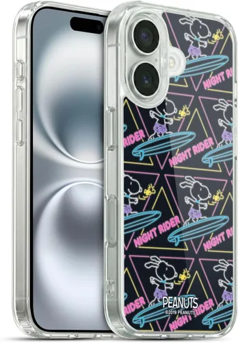 Vista 144 de Head Case Designs Funda de gel suave con licencia oficial de Peanuts Tropical Surf Snoopy Aloha Disco compatible con Apple iPhone 13 Mini