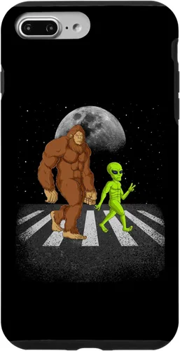 Vista 19 de iPhone 13 Pro Funny Bigfoot Alien Moon Sasquatch UFO Space Hombres Mujeres Niños Caso