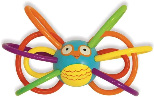 Vista 5 de Manhattan Toy Sonajero y mordedor sensorial de elefante Winkel