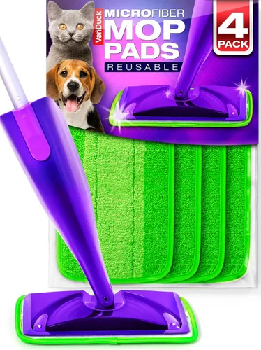 Vista 9 de VanDuck Almohadillas reutilizables para fregona resistentes para mascotas compatibles con Swiffer Sweeper (paquete de 2) – Almohadillas