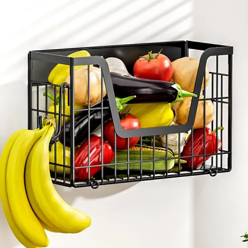 Estante Magnético para Nevera, Cajones de Almacenamiento Magnéticos para Frutas, Papas y Cebollas, Estantes Magnéticos para Especias para el Lado