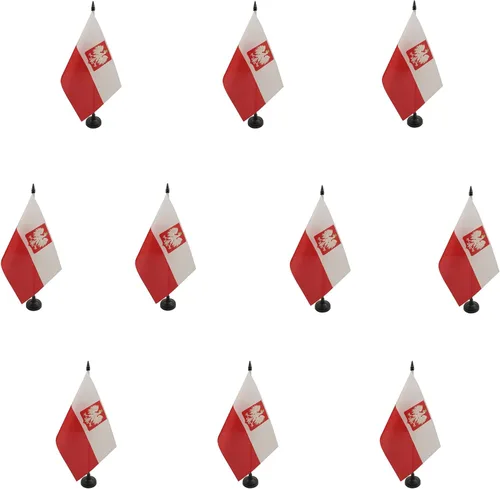 Vista 14 de Aland Table Flag 4'' x 6'' - Aland - Finland Desk Flag 15 x 10 cm - Black plastic stick and base - AZ FLAG