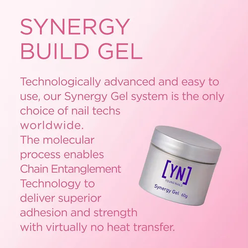 Vista 3 de Young Nails Gel de construcción Synergy, transparente, 0.53 oz