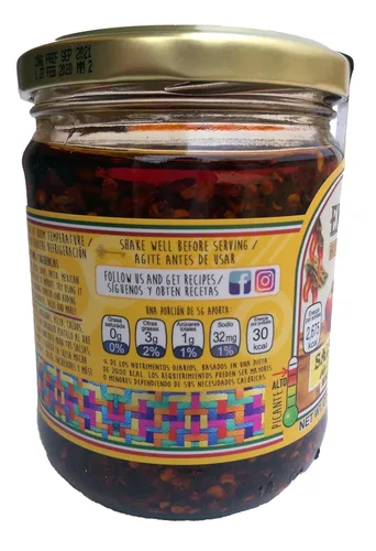 Vista 2 de Salsas Machas Don Emilio 15 oz Chile Morita hecha en México