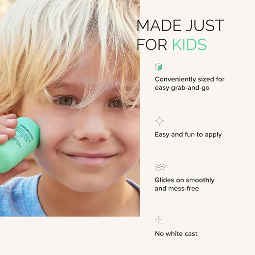 Vista 5 de MDSolarSciences Mineral KidStick SPF 40 Protector solar suave en barra para niños Óxido de zinc, vitaminas C y E Fácil de poner, amplio