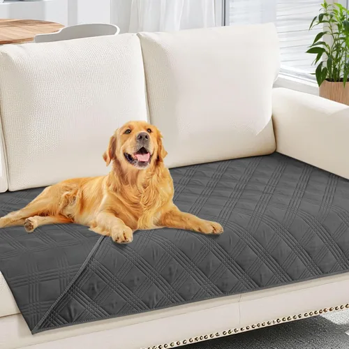 Vista 90 de hyha - Manta impermeable para cama de perro, mantas suaves para mascotas, funda impermeable para sofá para perros, fundas reversibles lavables