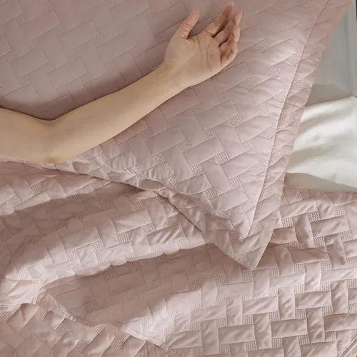 Vista 8 de Bedsure Colchas de tamaño Queen – Colchas ligeras tamaño Queen con patrón de tejido de canasta, ropa de cama suave, edredón de rosa polvorienta