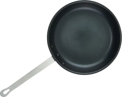 Vista 2 de Winco Sartén/sartén de aluminio de grado comercial, acabado antiadherente, 12 pulgadas