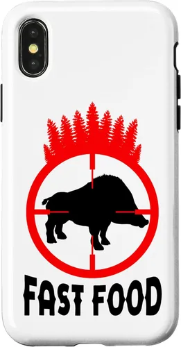Vista 7 de iPhone 12 mini Fast Food Hog Hunter Vintage Pig Hog Boar Hunting Case