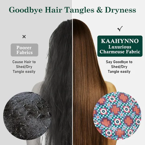 Vista 97 de Gorro de satén de seda ajustable para envolver el cabello para dormir, gorro de dormir de doble capa, turbante nocturno para cabello largo y rizado