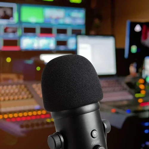 Vista 5 de Seiren V2 X Funda de espuma o Razer Seiren V2 Pro Mic Pop Filter, cubierta de micrófono compatible con micrófonos USB Razer Seiren V2 Pro y Razer