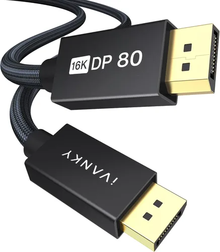 Vista 14 de IVANKY Cable DisplayPort 1.4 8K de 3 pies, Certificado VESA Cable DP a DP de 3.3 pies, [8K@60Hz, 4K@144Hz, 1080P@240Hz], Compatible con HBR3