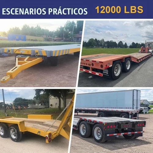 Vista 6 de Grandroad auto Paquete de 8 anillos en D forjados soldados, anclaje de amarre para remolque de 1/2 pulgada con MBS: 12,000 libras para remolque
