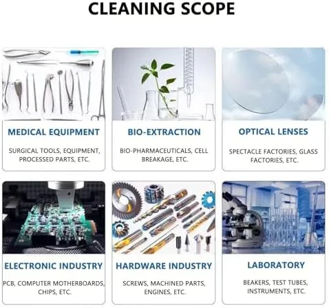 Vista 6 de Ultra Cleaner Machine with Digital Timer & Heater - Heavy Duty Jewelry & Professional Tool Cleaner for Eyes, Metal Parts - Fast, Effective Cleaning