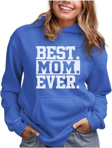 Sudadera con capucha para mujer para el día de la madre mamá para esposa abuela mamá Best Ever