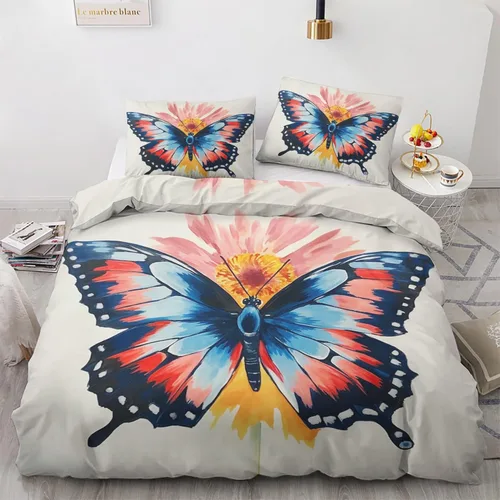 Vista 43 de Funda de edredón de ancla, tamaño individual, juego de cama náutico, 2 piezas, funda de edredón con patrón de microfibra suave con lazos