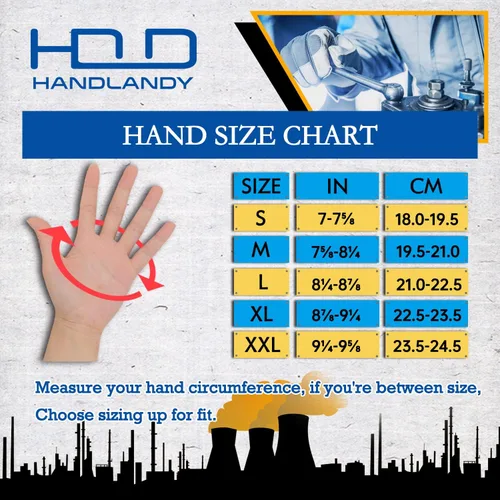 Vista 7 de HANDLANDY Waterproof Work Gloves for Cold Weather, Insulated Winter Work Gloves with Grip for Men Women - 2 Pair