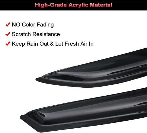 Vista 8 de Aintier Ventvisor - Deflector de ventana lateral para ventana, juego de protectores de lluvia para Honda 2013-2017 9ª generación para Honda
