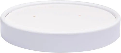 100 tapas de papel para tazas de helado de papel Belinlen de 5 oz/6 oz/8 oz/12 oz/16 onzas, tapas de sopa caliente/fría