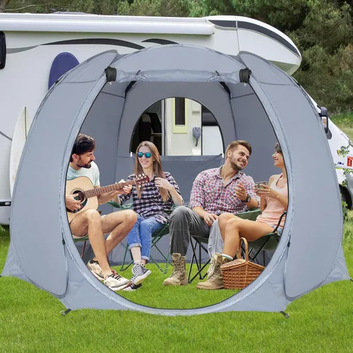 Vista 6 de Alvantor® Pop Up Screen Tent House Room Instant Outdoor Camping Canopy Sun Shelter Gazebo for Patio, Backyard & Deck, Privacy Tent(2-10 People