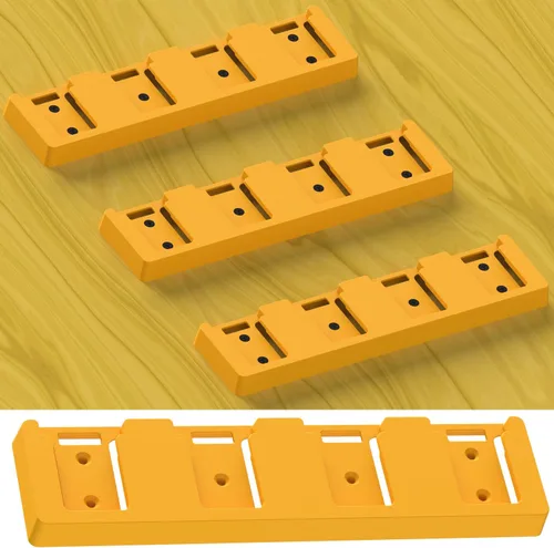 Vista 3 de Soporte de Batería Compatible con Soporte de Batería DeWalt 20V, Montaje de 4 Ranuras para Herramientas de Garaje, Herramientas para Dewalt 20v